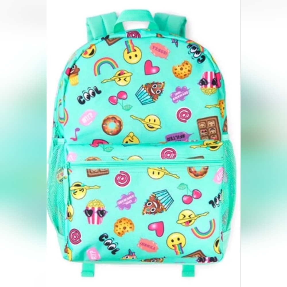 Children's Place Girls Emoji Print Backpack